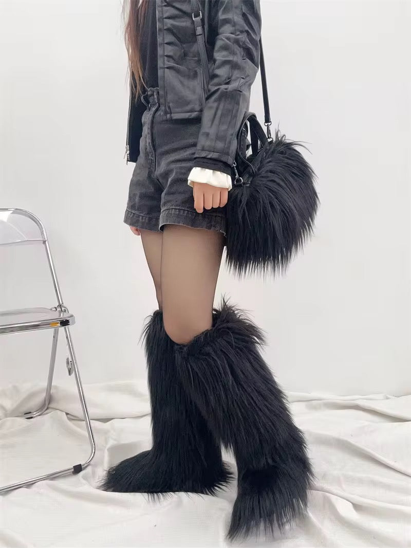 Boujee Faux Fur & Purse Sets