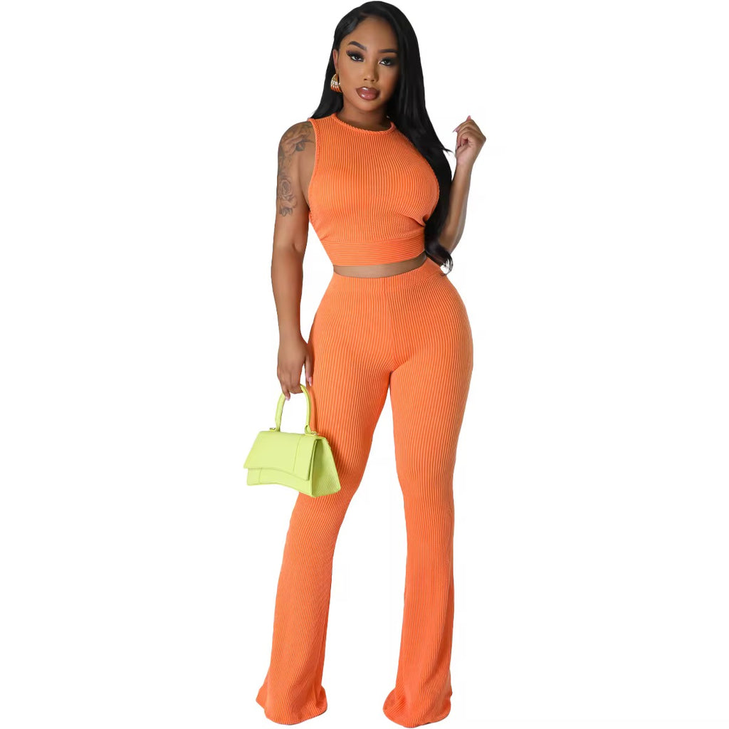 Casual knitted 2 piece set