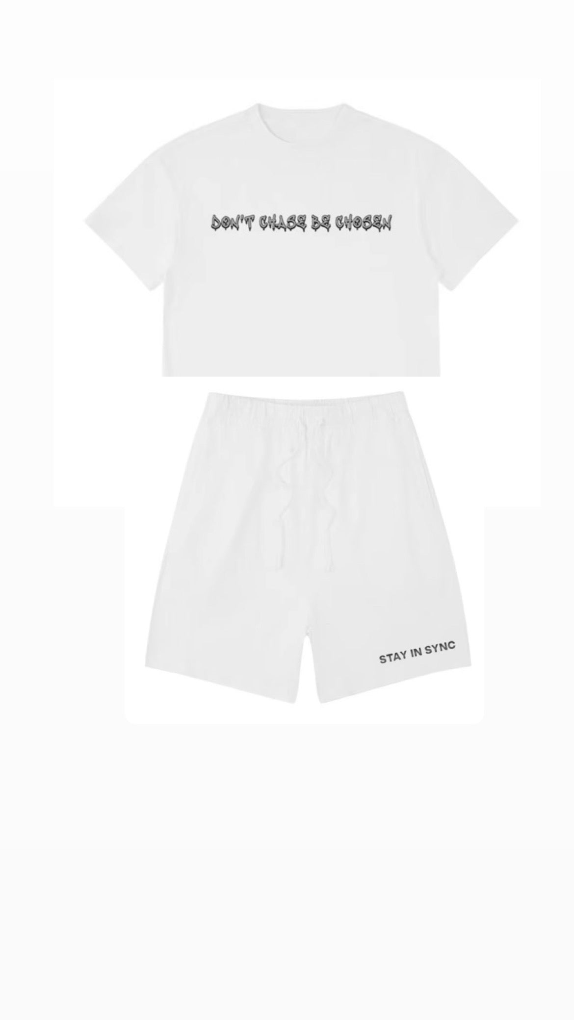 Don’t chase be chose 2 piece shorts set for toddlers