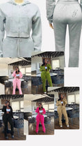 Stacked  Sweatpants 2 piece Sweatsuit
