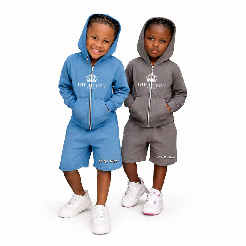Toddler Prince Shorts Sweatsuit Set