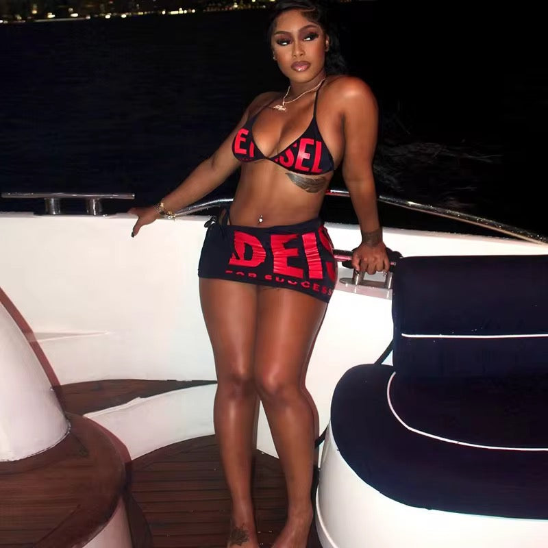 3-piece Deisel bathing suit