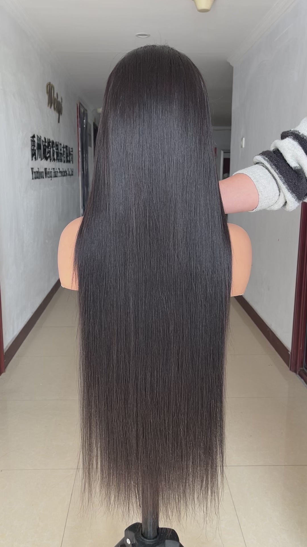 13x4 32” Bone Straight Human Hair Wig